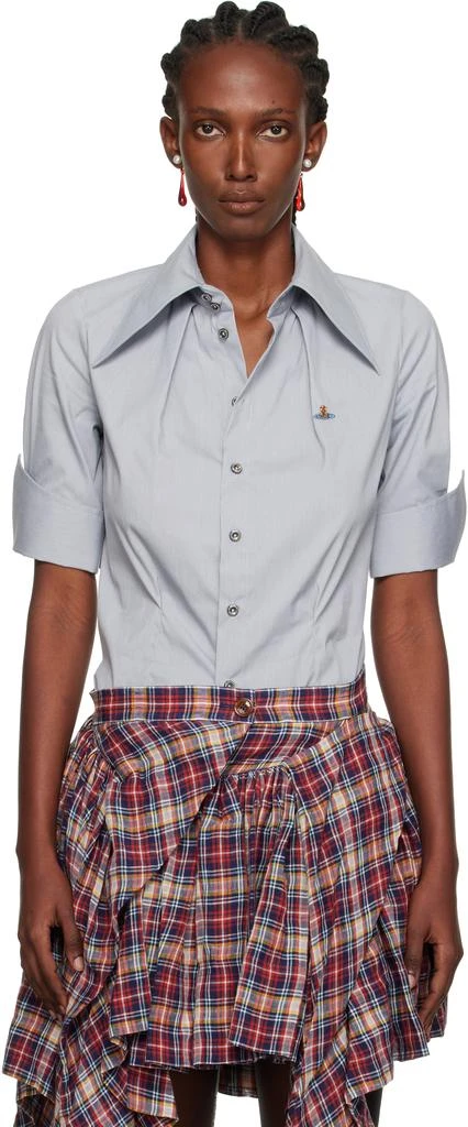 Vivienne Westwood Gray Short Sleeve Violin Shirt