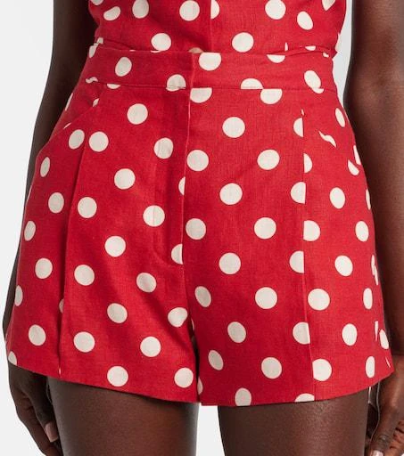 Posse Rosalie polka-dot linen shorts 4