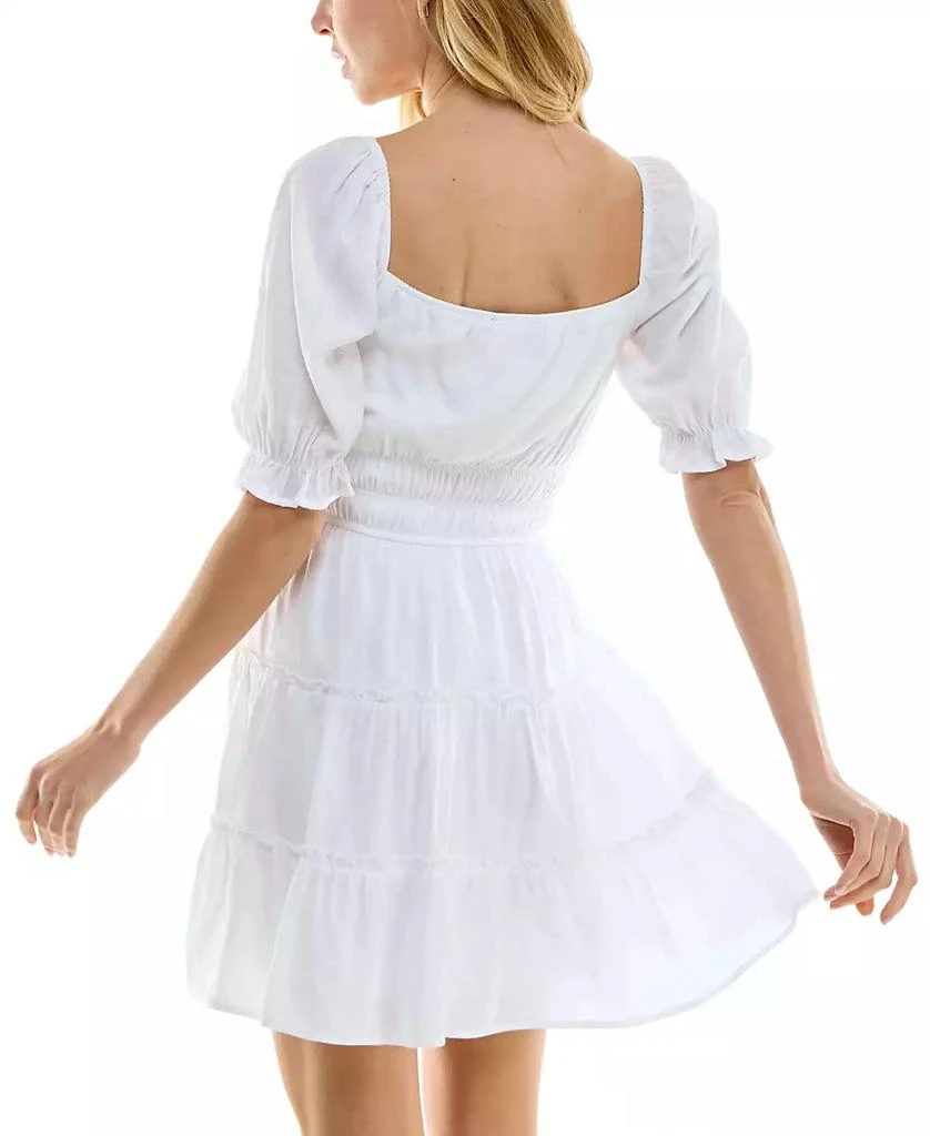 Trixxi Juniors' Tiered Fit & Flare Lined Dress 6