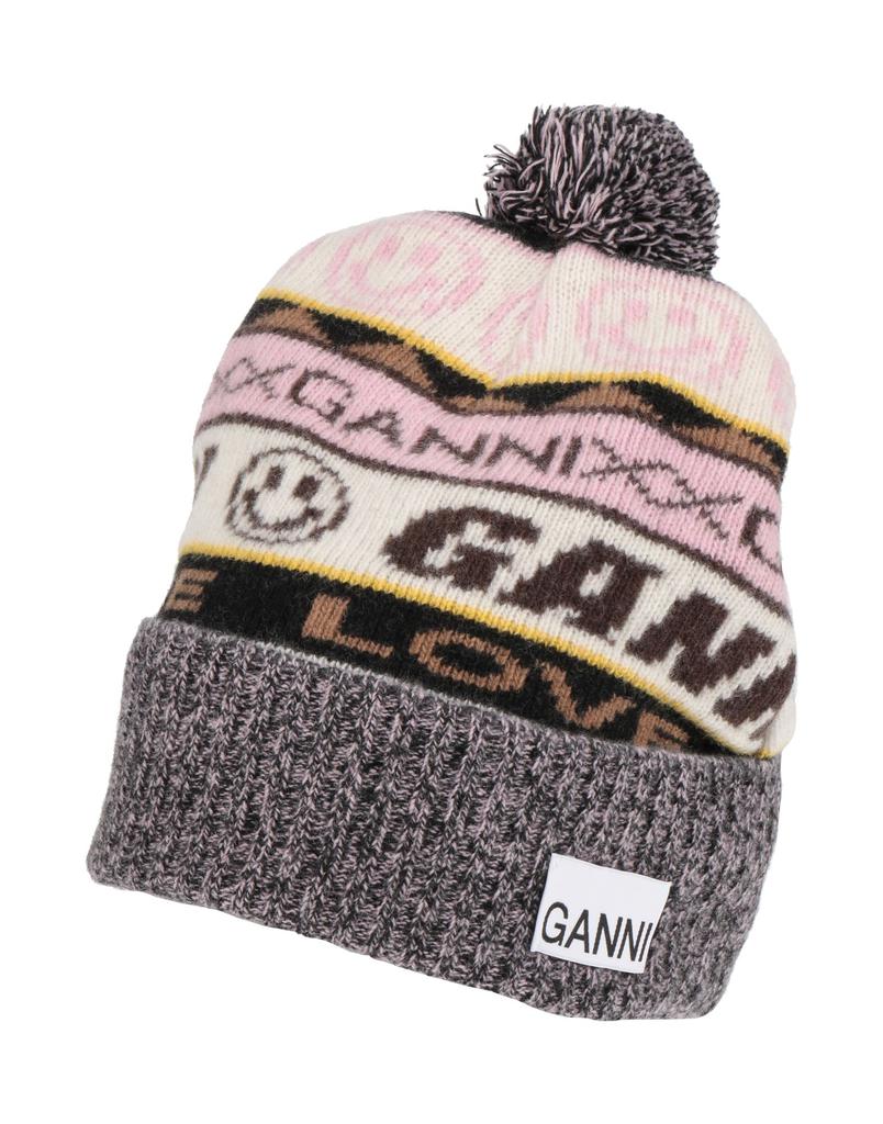 Ganni Logo Patch Ribbed Knit Hat – On Sale Now with Up to 15