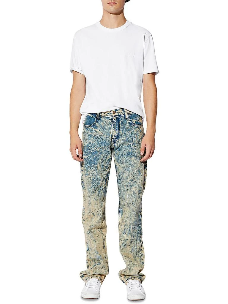 RTA Denim Mens Cotton Mid-Rise Straight Leg Jeans 1