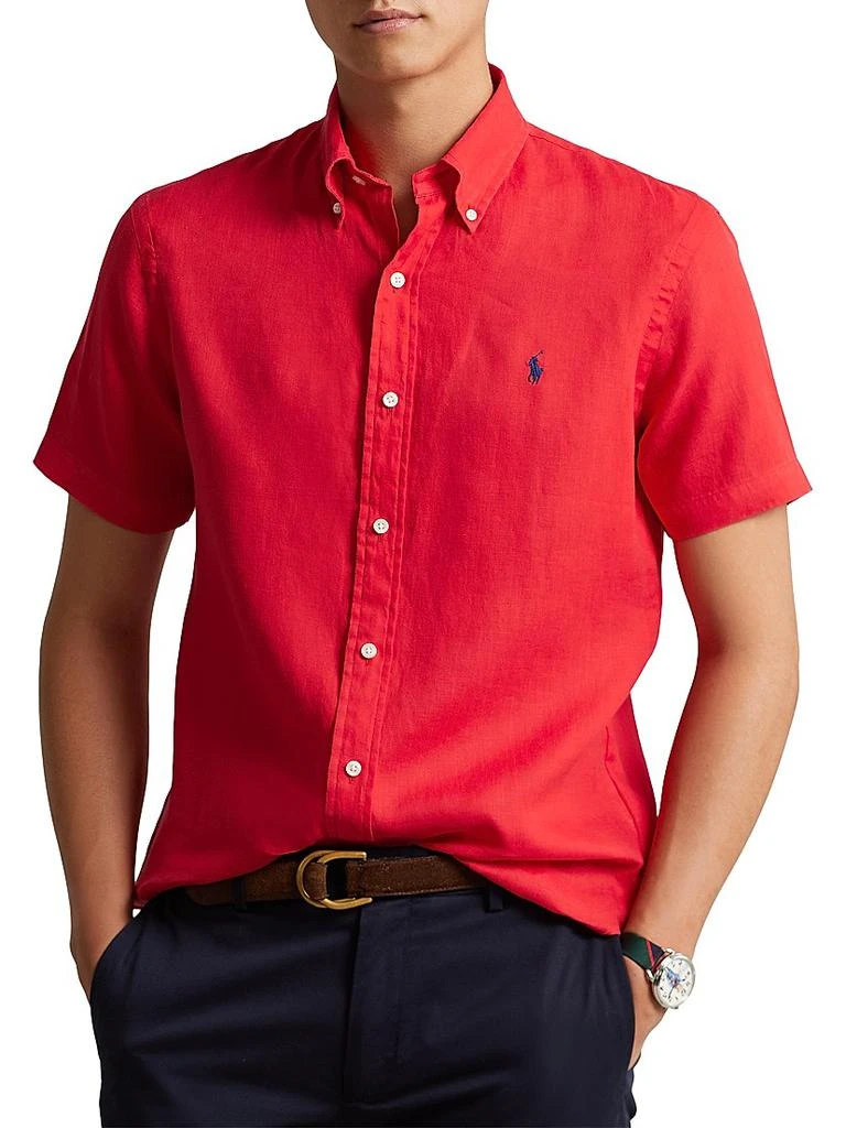 Ralph Lauren Classic-Fit Short-Sleeve Linen Shirt 3
