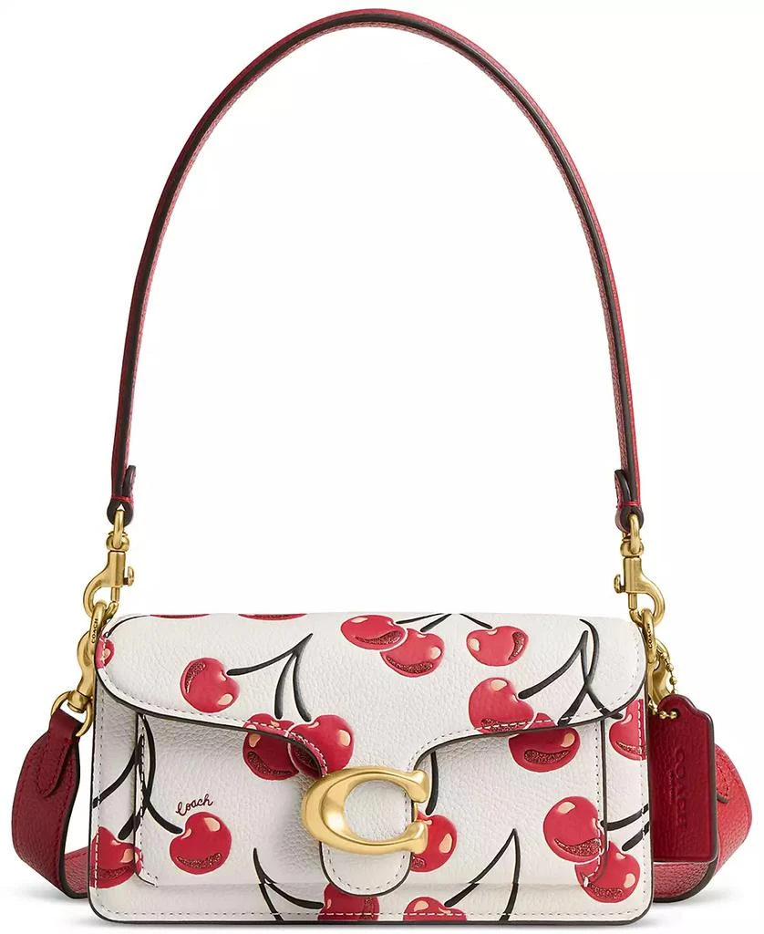 Coach Tabby 20 Cherry Print Leather Shoulder Bag 1
