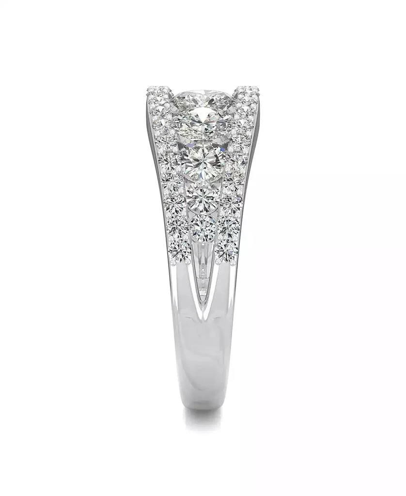 Charles & Colvard Moissanite Graduated Stone Band 1-1/2 ct. t.w. Diamond Equivalent in 14k White Gold 5
