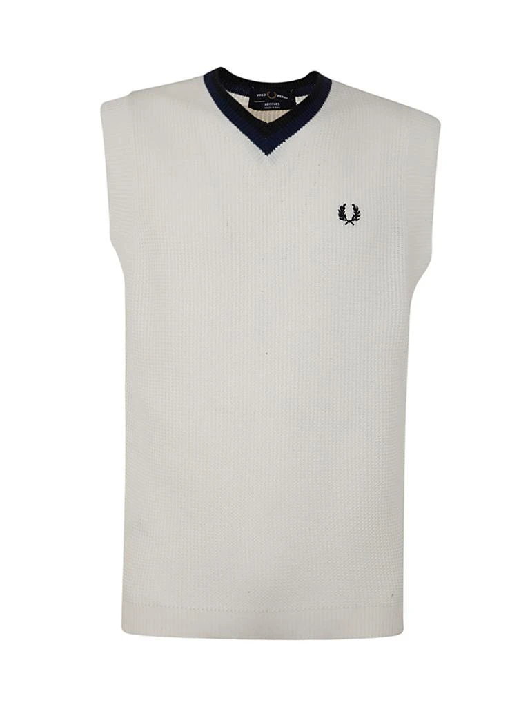 Fred Perry FP V-NECK KNITTED TANK TOP 1