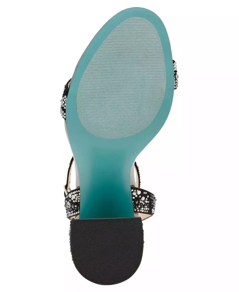 Betsey Johnson Jet Rhinestone Dress Sandals 5