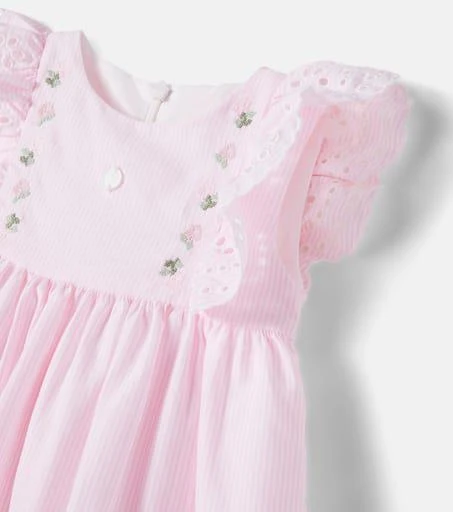 Patachou Baby broderie anglaise cotton-blend dress 3