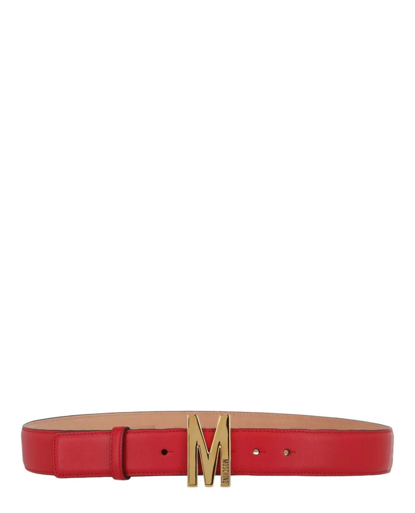 Moschino M Logo-Plaque Belt 1