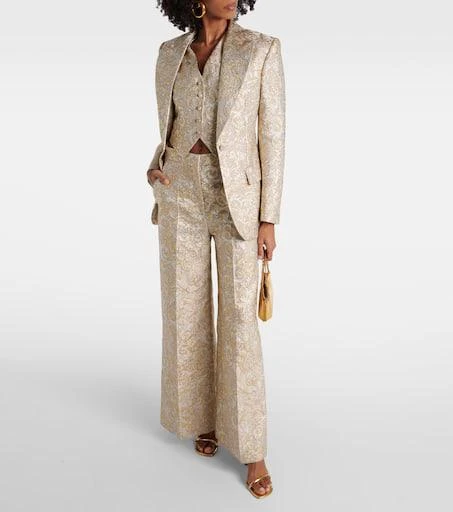 Stella McCartney Single-breasted brocade blazer 2