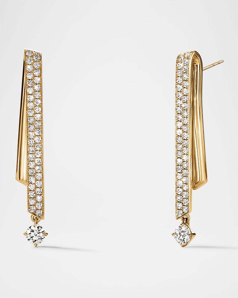Hearts On Fire 18K Yellow Gold Inside Out Diamond Flip Petite Drop Earrings