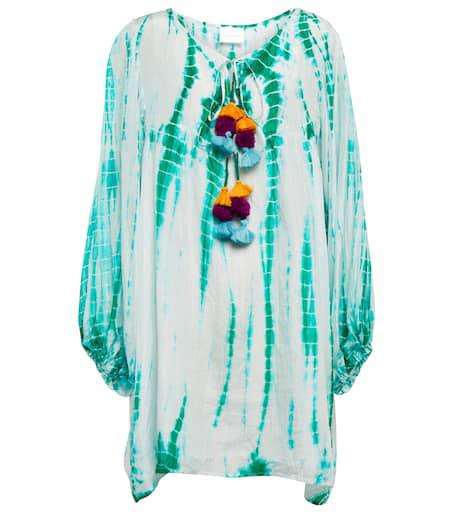 ANNA KOSTUROVA Tie-dye silk minidress