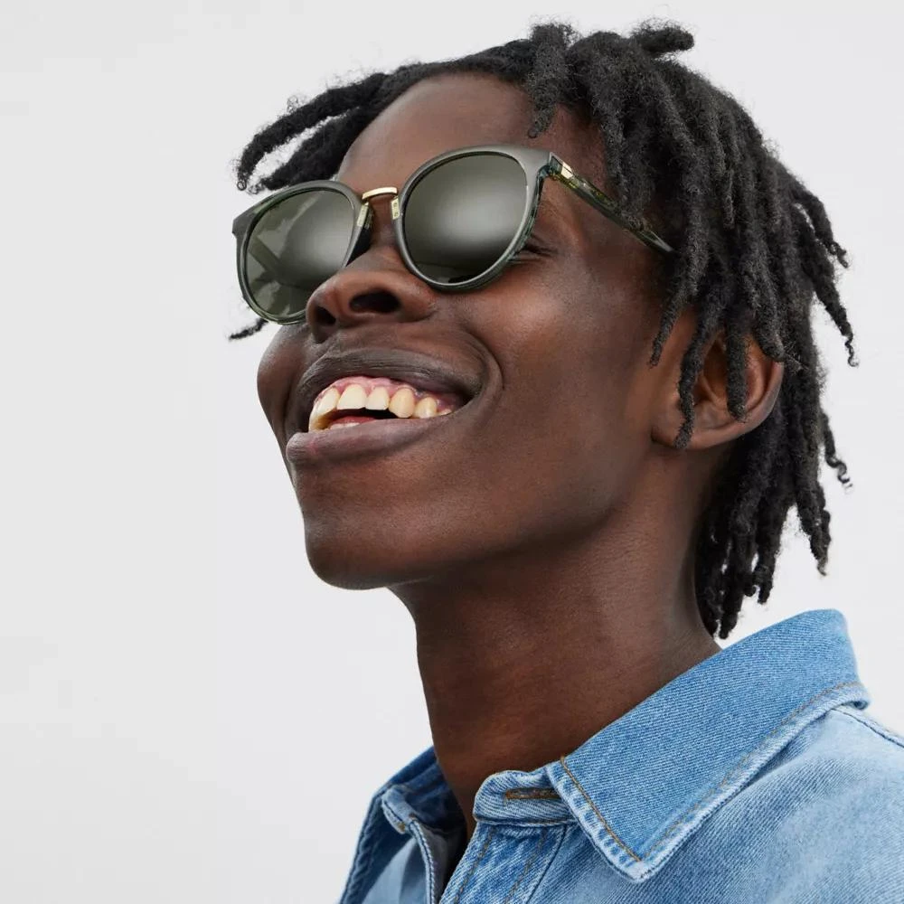 Coach Hangtag Round Sunglasses 2