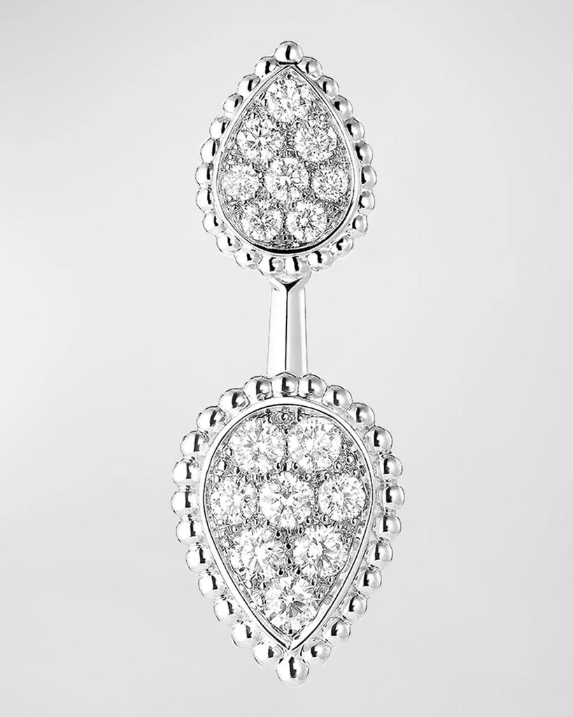 Boucheron Serpent Boheme 18K White Gold Diamond Single Earring 1