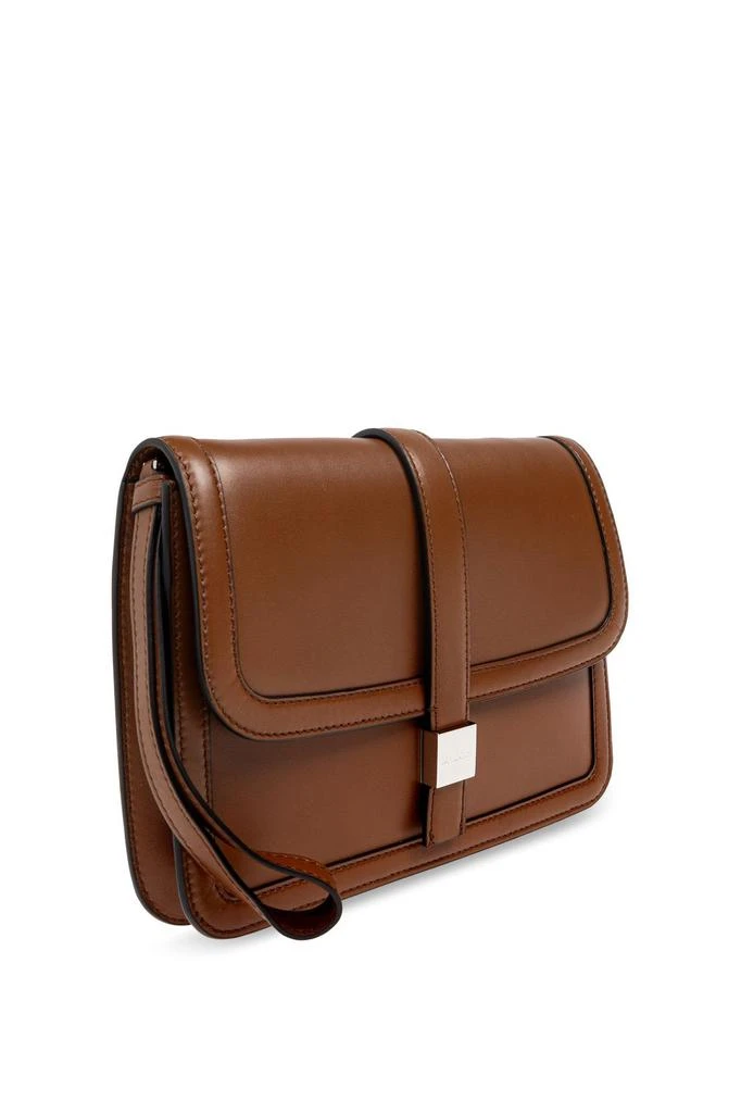 Max Mara Max Mara Logo Engraved Foldover Top Clutch Bag 3