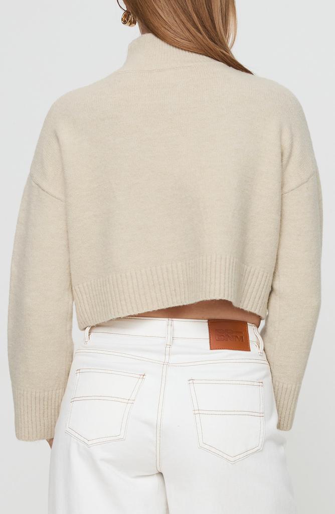 Princess Polly Carrie Jane Mock Neck Wool Blend Crop Sweater