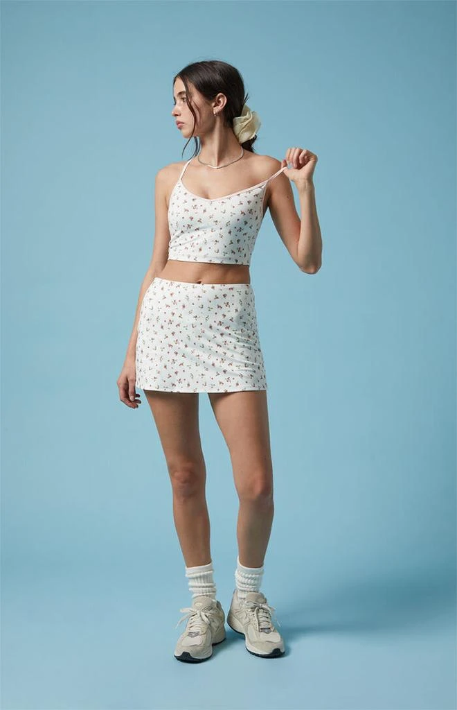 PAC 1980 PAC WHISPER Active Floral Gemini Mini Skort 1
