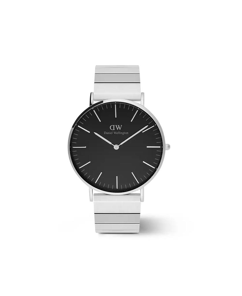 Daniel Wellington Men's Analog Silver Tone Stainless-Steel Watch, 40mm