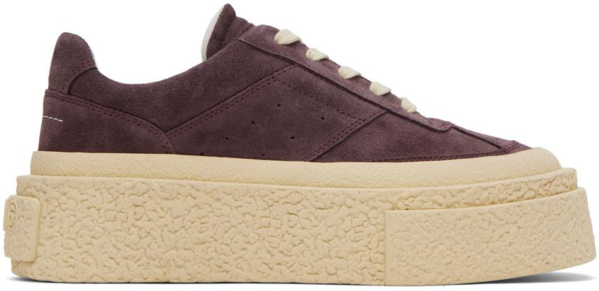 MM6 Maison Margiela Purple Platform Sneakers