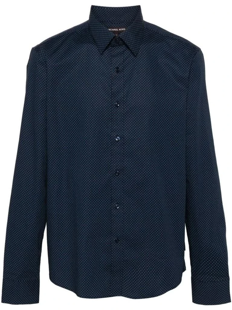 Michael Kors Michael Kors Ls Pin Dot Cotton Str Clothing 1