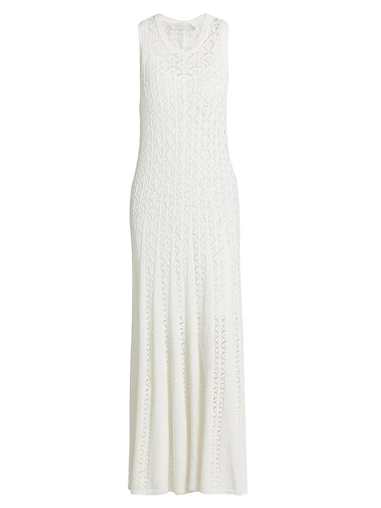 knee length dresses for ladies Ribbed Knit Side Slit Tank Maxi Dress main image 0