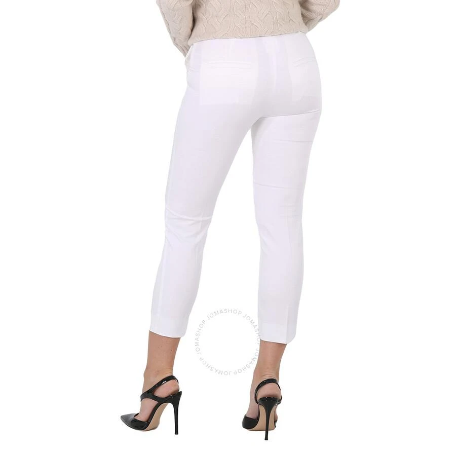Max Mara Stretch Cotton Satin Cropped Trousers 3