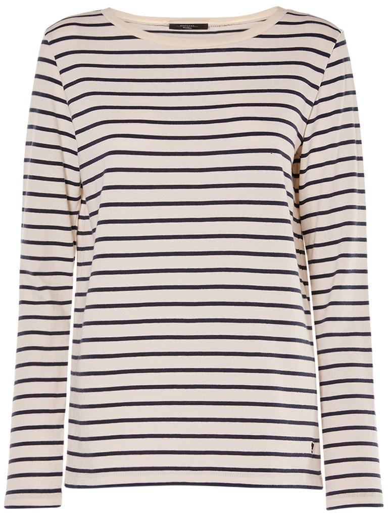 WEEKEND MAX MARA Erasmo Striped Jersey Long Sleeve Top