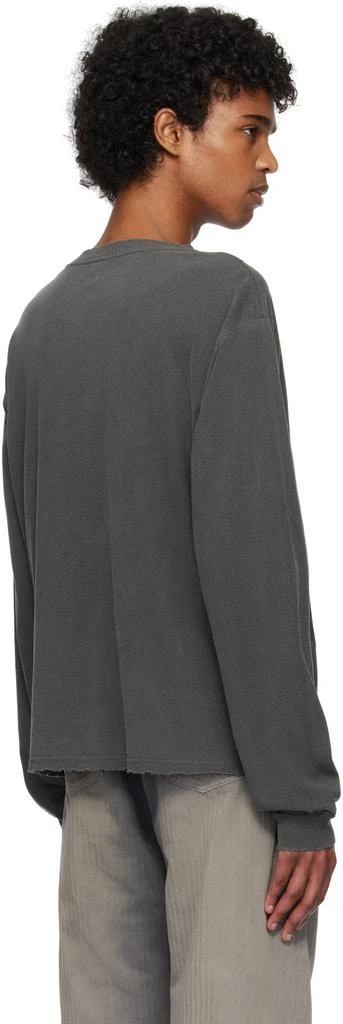 John Elliott Black Folsom Cropped T-shirt 3