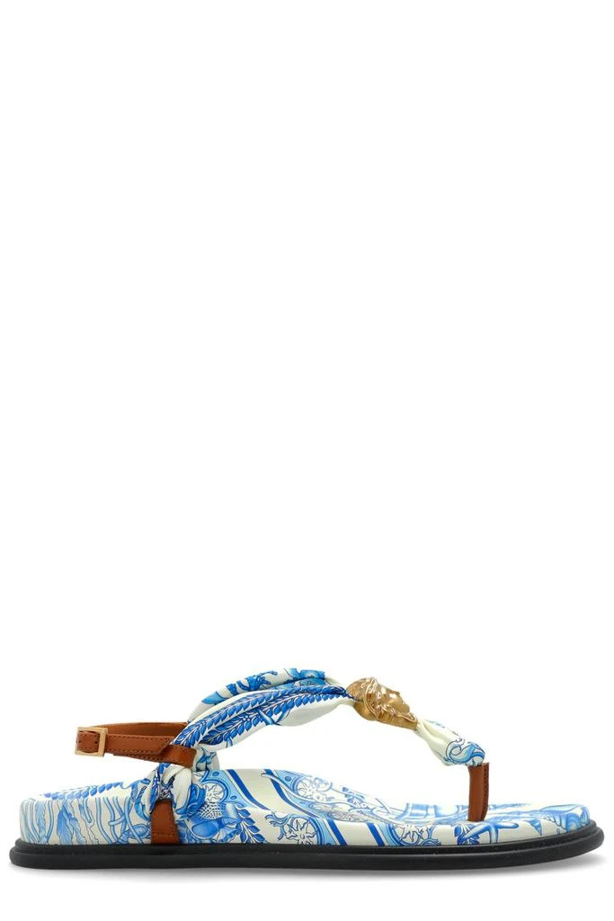 Versace Versace Medusa Head Plaque Thong Sandals 1
