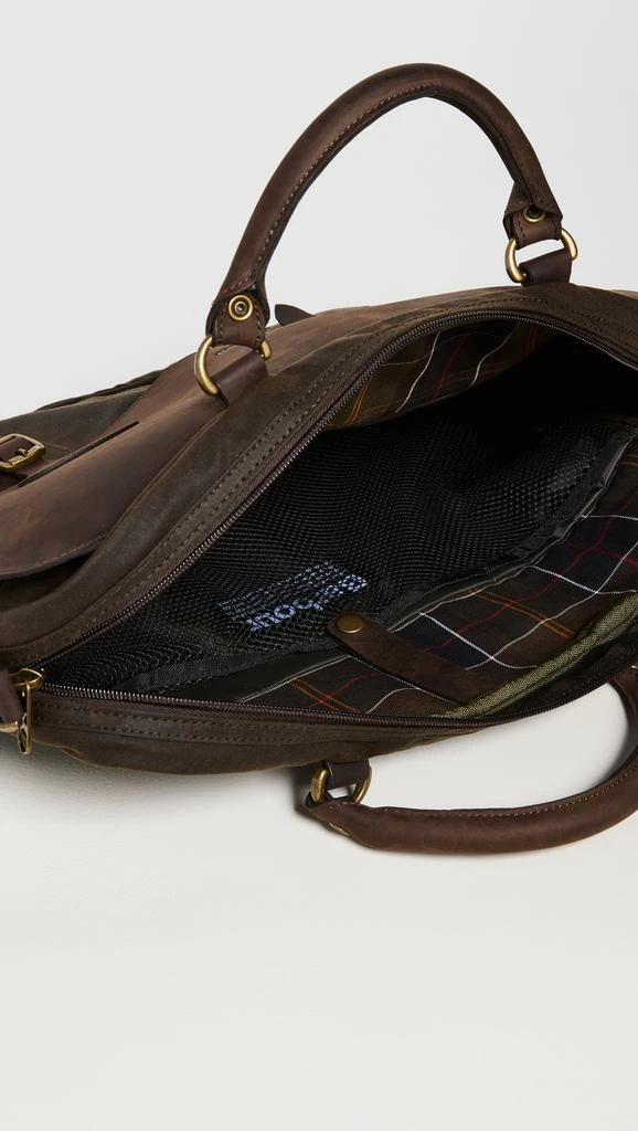 Barbour Wax Leather Briefcase 5