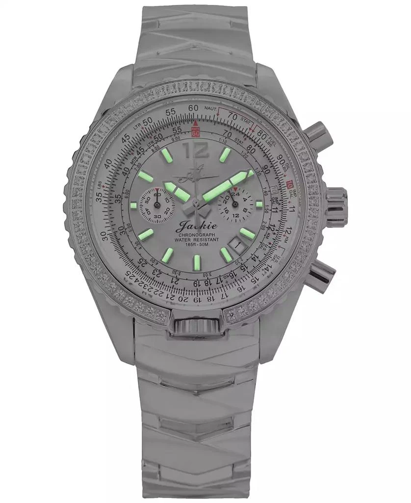 Abingdon Co. Women's Jackie Chronograph Multifunctional Stainless Steel Bracelet Watch 41-1/2mm 4