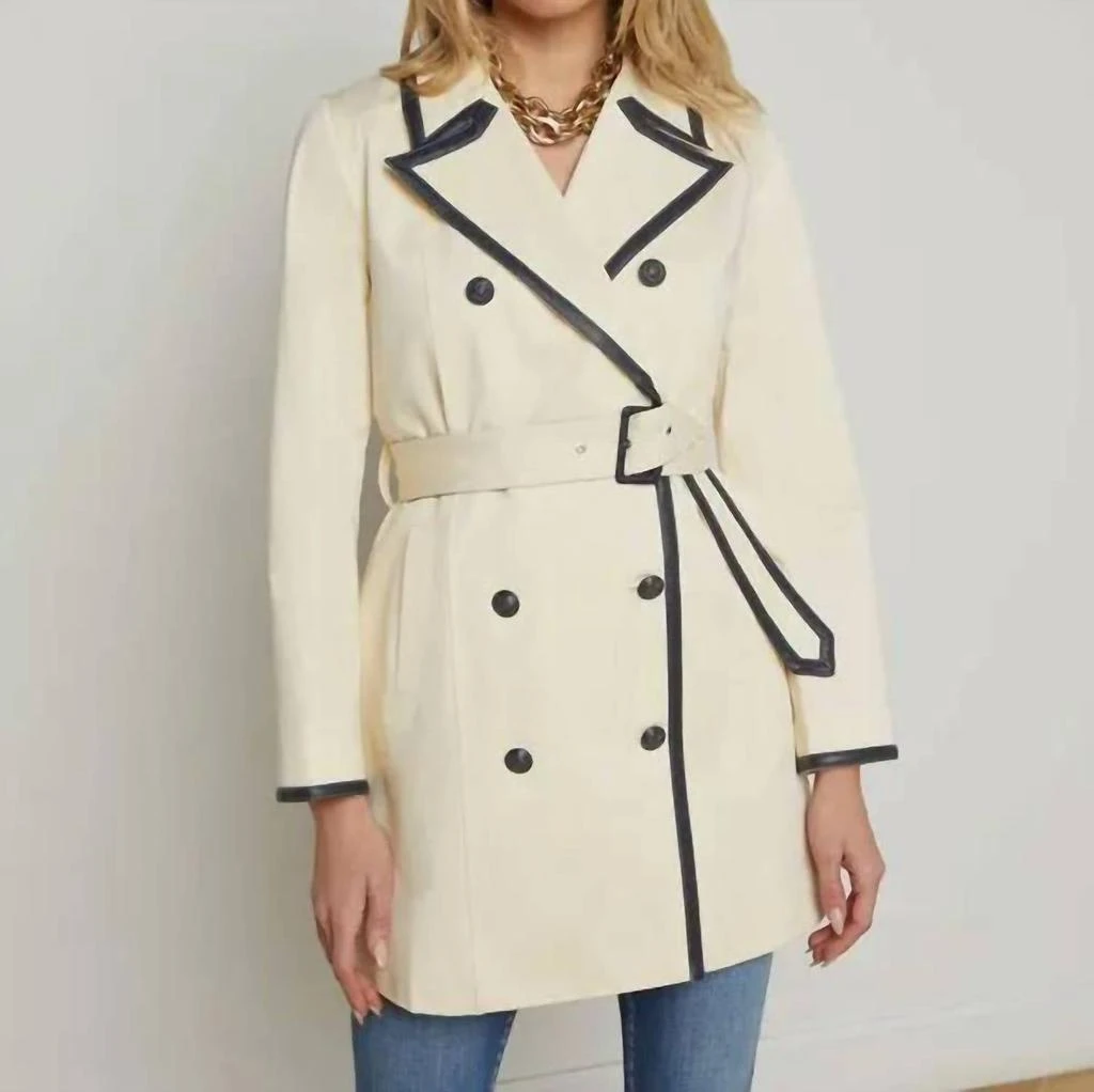 L
Agence L
Agence - Toru Leather Trim Trench Coat