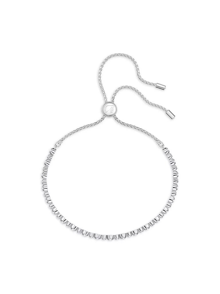 Swarovski Matrix Swarovski Crystal Rhodium-Plated Trilogy Bracelet 2