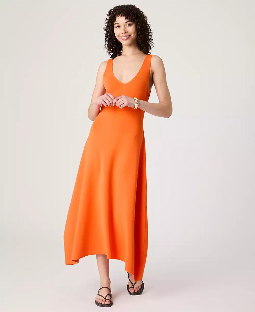 French Connection Women's V-Neck Fit & Flare Midi Dress
