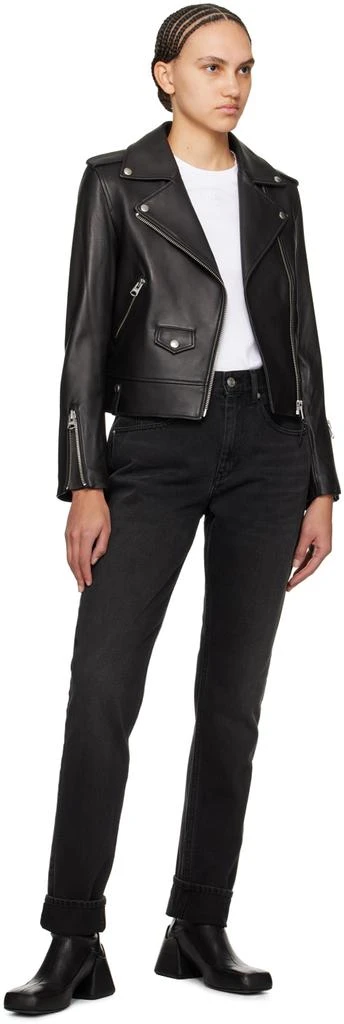 Mackage Black Baya Leather Biker Jacket 4