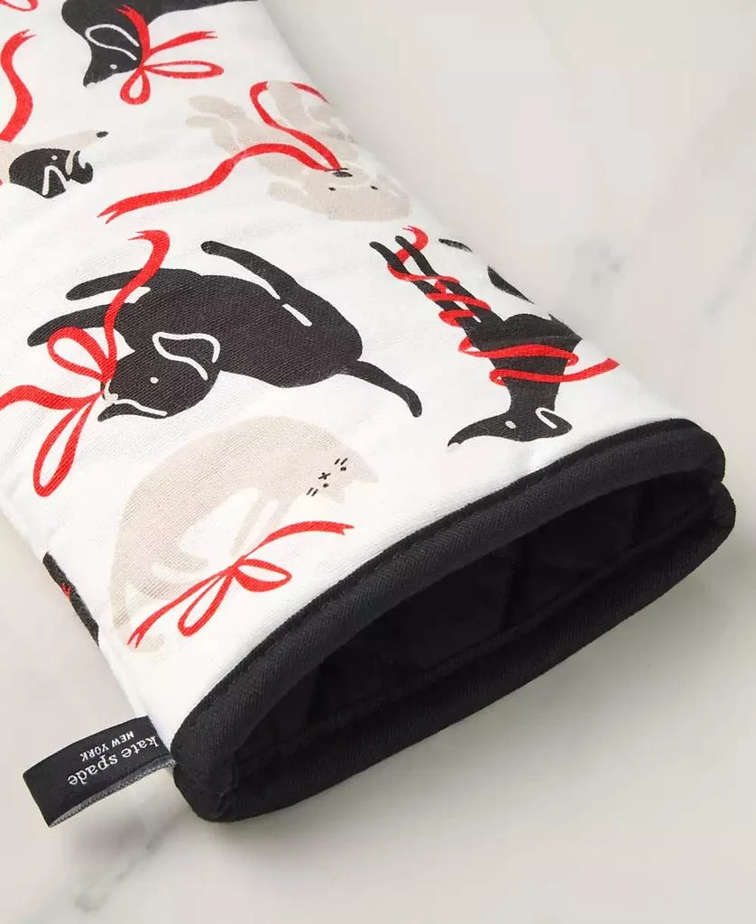 Kate Spade Holiday Pets Kitchen Towel, Oven Mitt 
Potholder, Set of 4 4