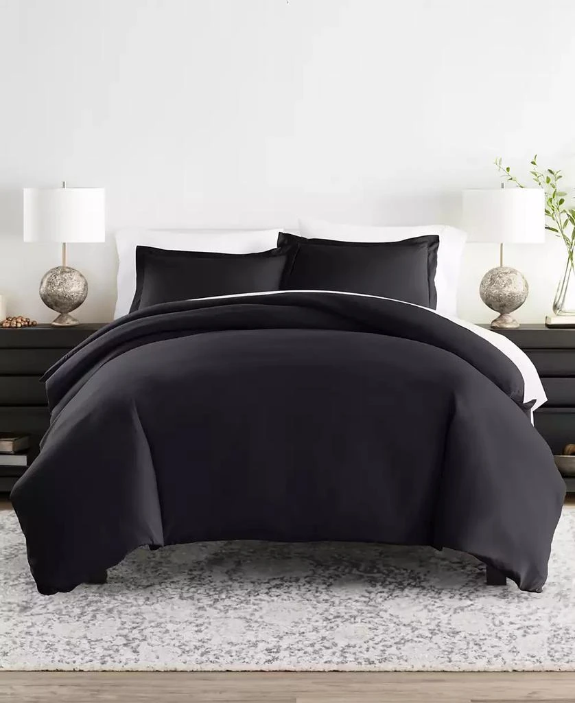 IENJOY HOME Double Brushed Solid Duvet Cover Set