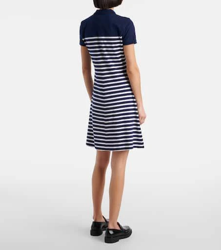 Ralph Lauren Striped cotton-blend polo dress 3