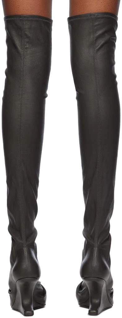 Rick Owens Gray Porterville Cantilever Tall Boots 2
