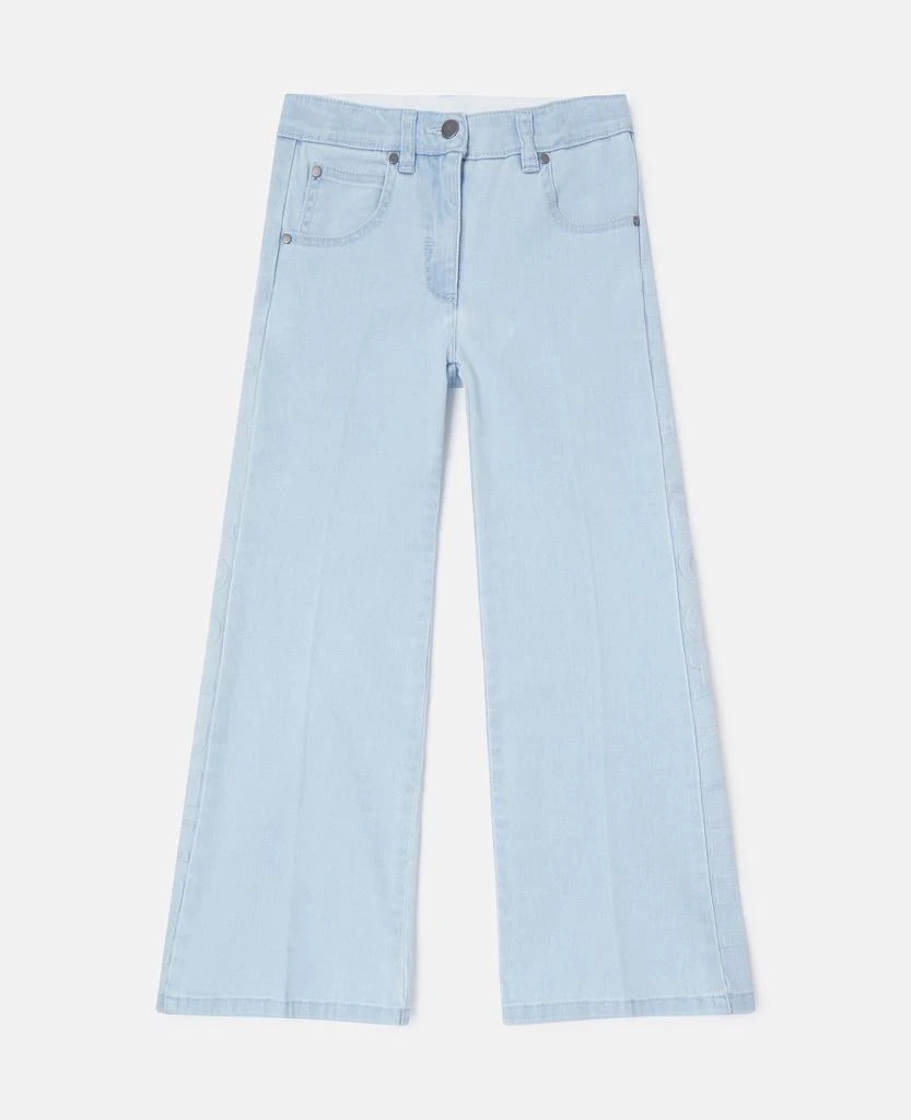 Stella McCartney Stella McCartney - Flared Light Wash Denim Jeans, Light blue, Size: 12 1