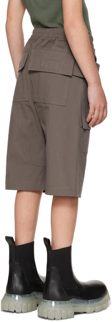 Rick Owens Kids Gray Creatch Shorts 3