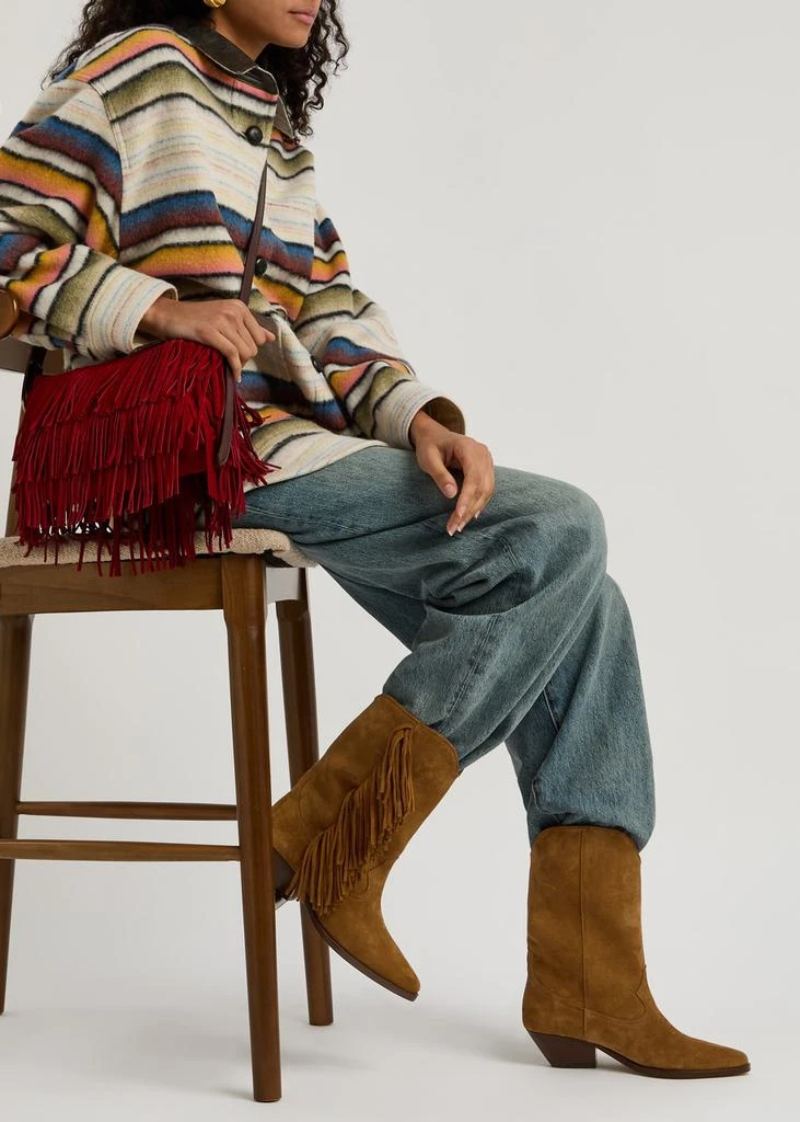 Isabel Marant Étoile Duerto 50 fringed suede mid-calf boots 5