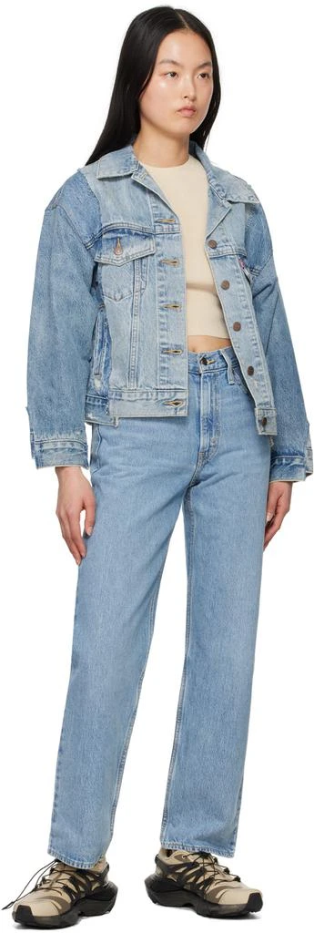 Levi's Blue 90s Repaired Denim Jacket 4