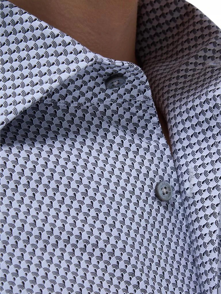 BUGATCHI Devon Printed Stretch Cotton Shirt 8