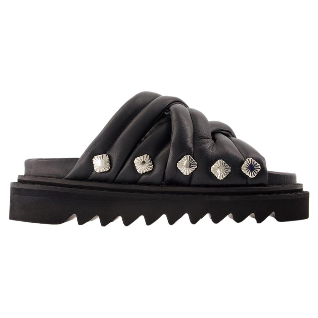 VALSTAR Aj1345 Sandals - Toga Pulla - Leather - Black