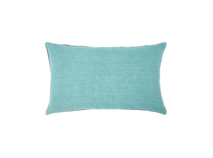Yves Delorme Yves Delorme - Housse de coussin en lin orange, Pigment
