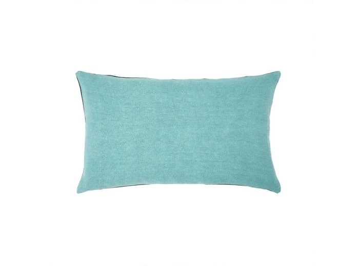 Yves Delorme Yves Delorme - Housse de coussin en lin bleu, Pigment 1