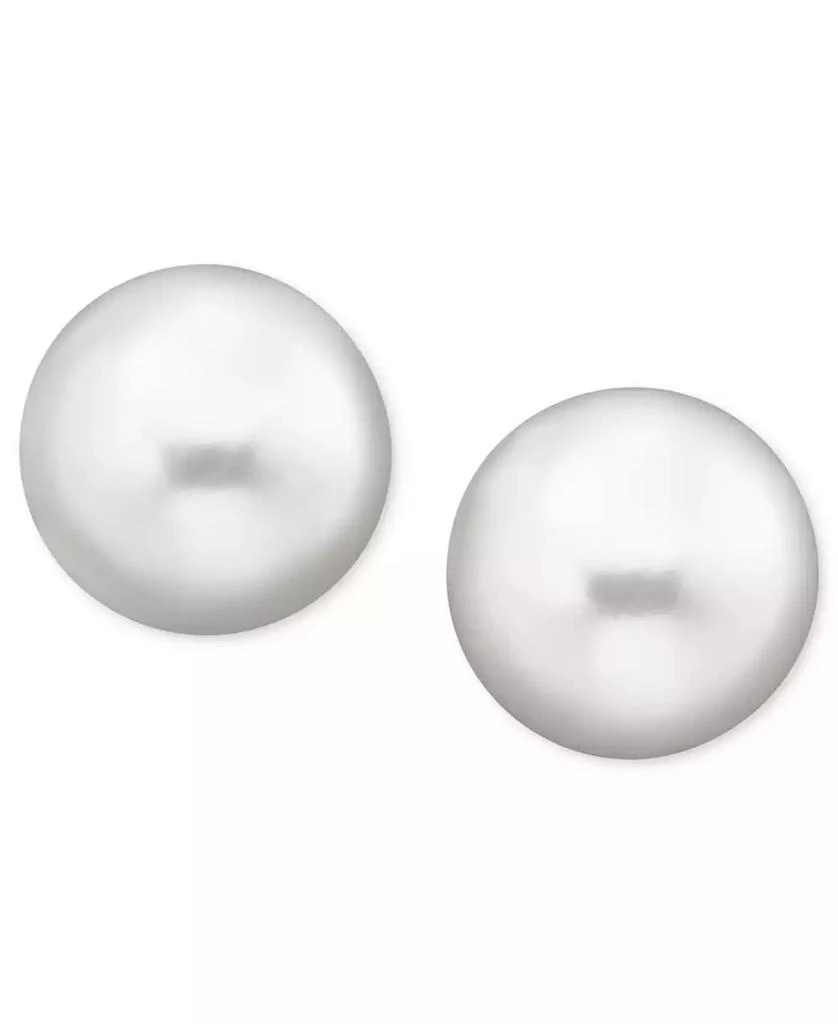Belle de Mer Pearl Earrings, 14k Gold Cultured Freshwater Pearl Stud Earrings (9mm) 1