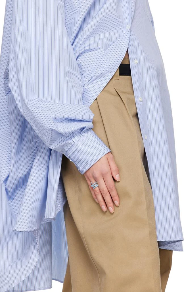 MAISON MARGIELA Gold & Blue Twisted Wire Ring 2