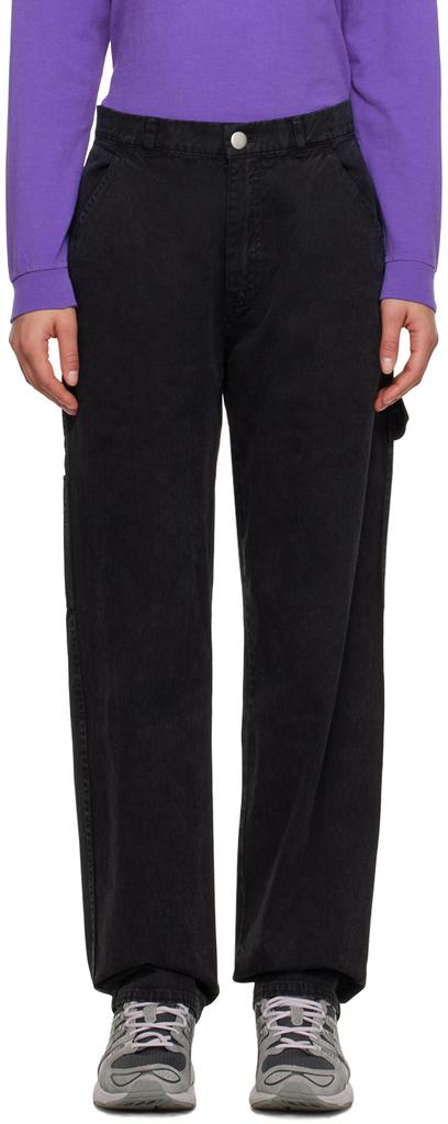 Awake NY Black Washed Trousers