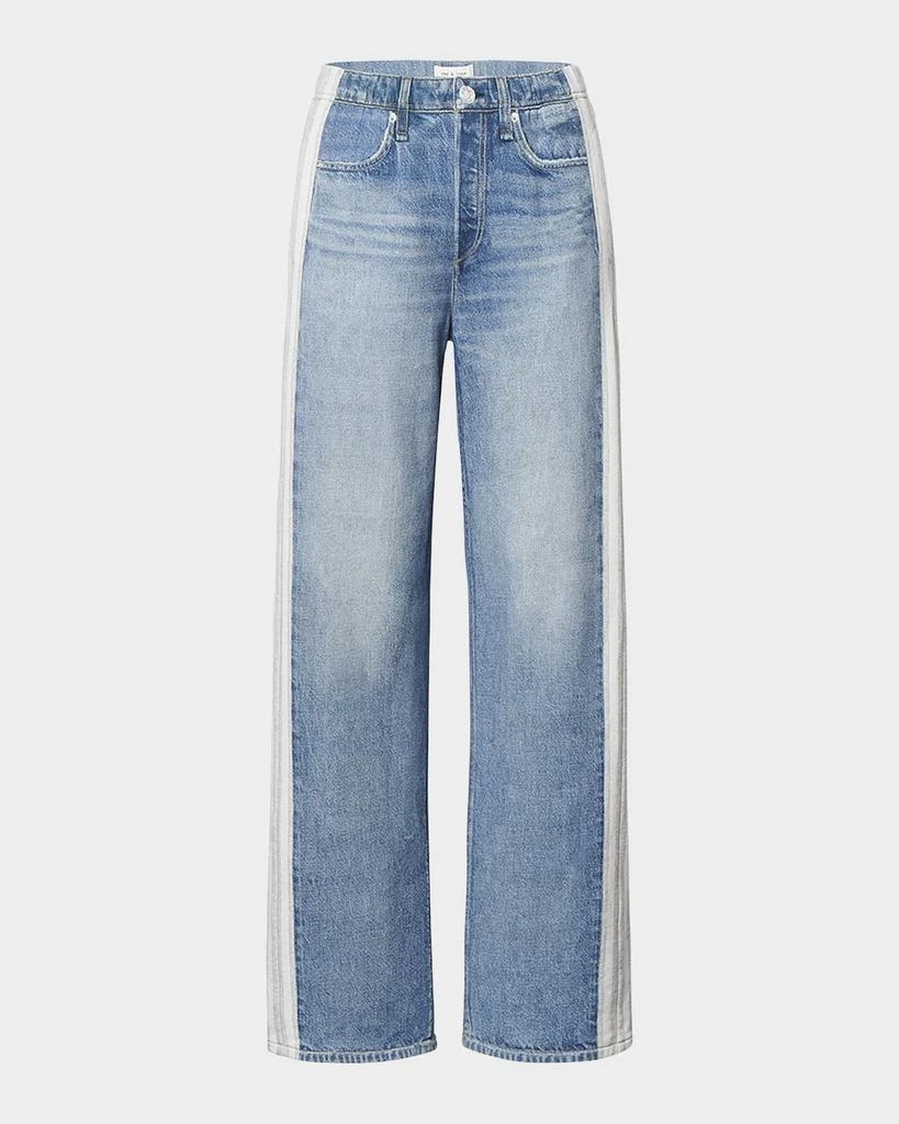 Rag 
Bone Miramar Terry Wide-Leg Track Jeans